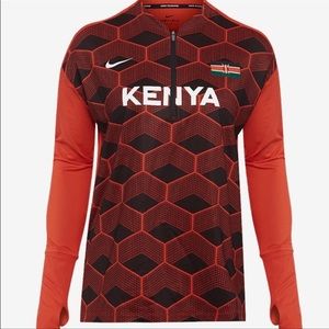 NIKE WOMEN Nike Dri-Fit team Kenya Running 1/4 Zip‎ Top CV0391-673